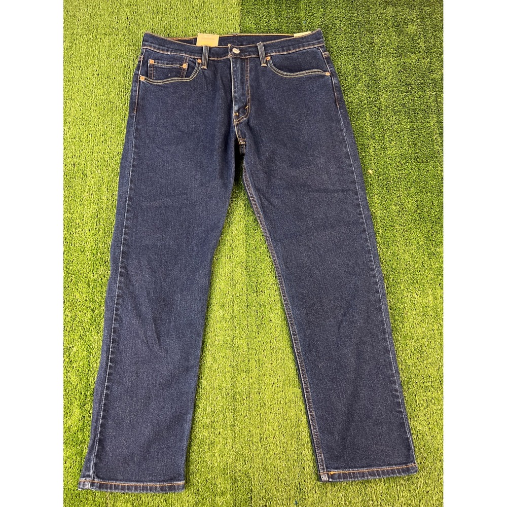 NWT Levis 502 Taper Mens Jeans 32x30 Dark Wash Stretch Denim 29507-2921